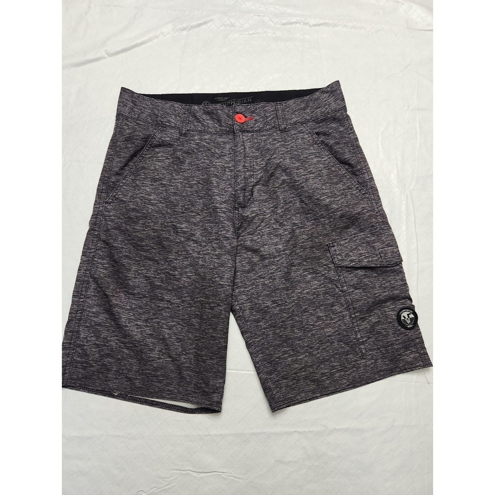 Vans Vanphibian Shorts Mens 32 Gray Cargo Hybrid Swim Surf Boardshorts